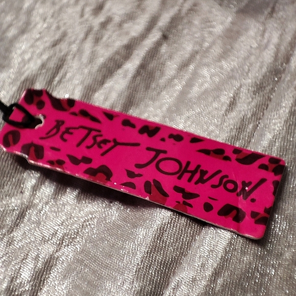 Betsey Betsy Johnson Aquamarine Rhinestone Coca Cola Coke Soda Can Necklace NWT - Picture 11 of 16